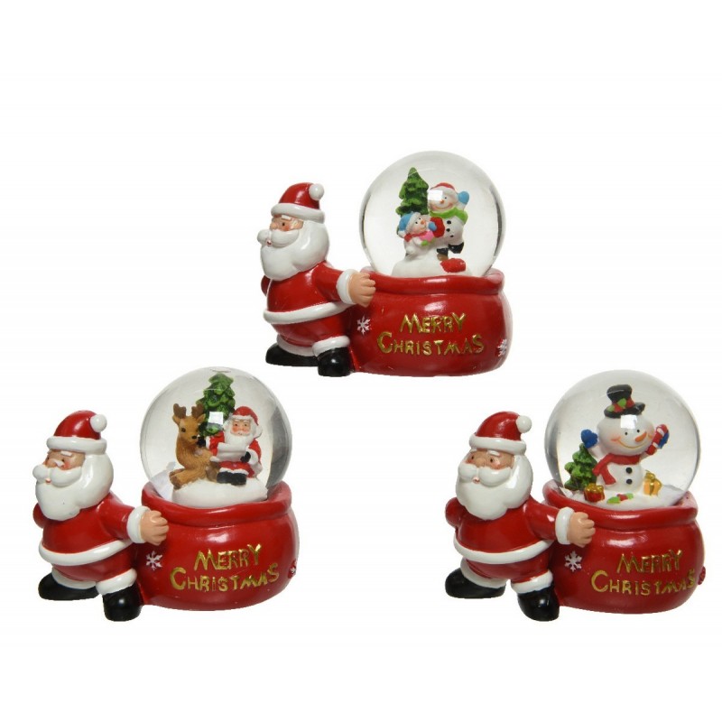 Snow globe with Santa Claus 8 cm. Single piece