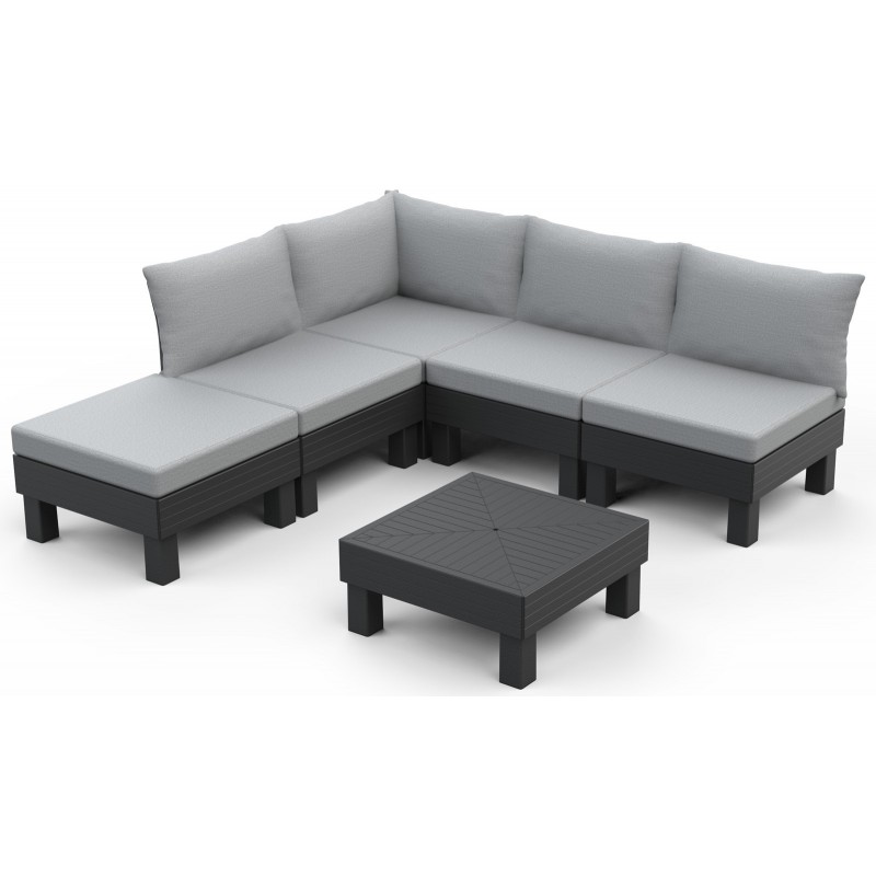 Keter Modular Lounge Set ELEMENTS Graphite