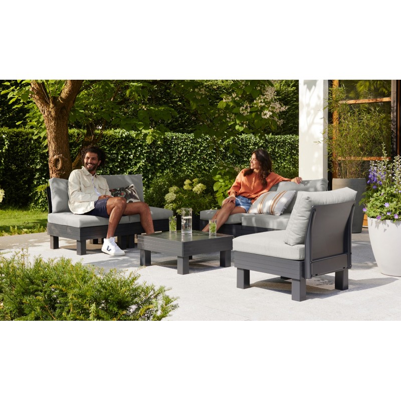 Keter Modular Lounge Set ELEMENTS Graphite