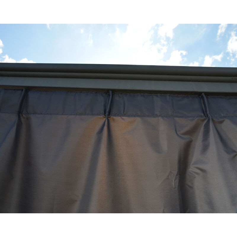 Canopia Set of Curtains for Gazebos Palermo 4X2.2 m