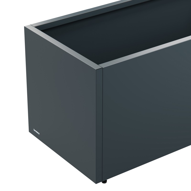 Herstera PLANTER 50 planter in Anthracite metal 100x50x50cm