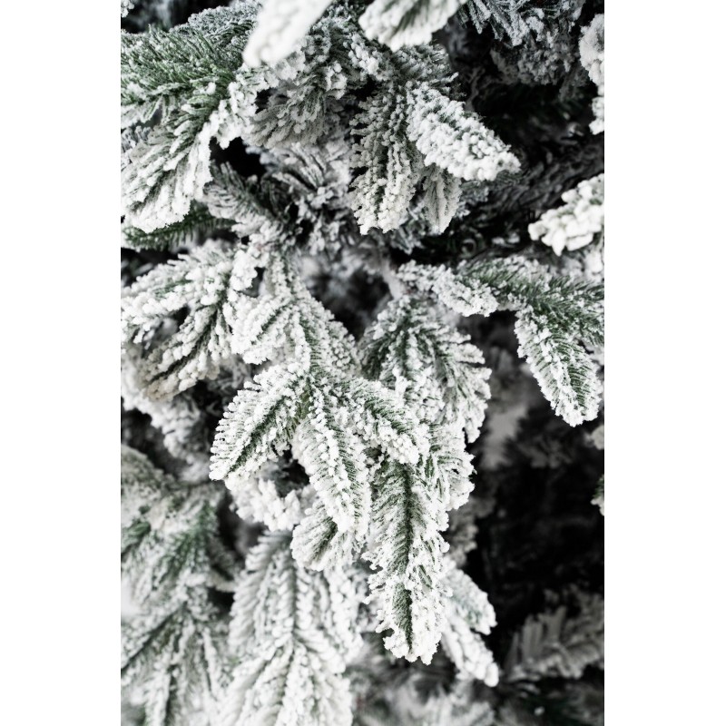 White Montgomery Christmas tree h240Ø142cm PVC