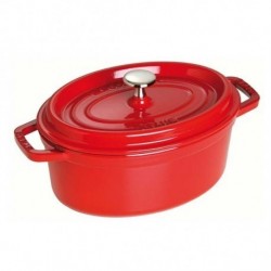 Cast Iron Oval Cocotte 11 cm Red