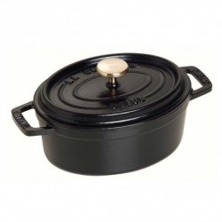 Oval Cocotte 41 cm Black in Cast Iron