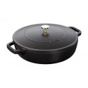 Chistera Pan 28 cm Black in Cast Iron