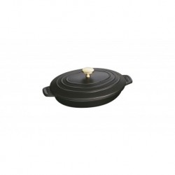 Baking dish Staub Fish pan with lid oval 31 cm, Black 40509-400-0 for sale