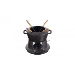 Gourmet Fondue Set 16 cm Black in Cast Iron