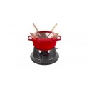 Gourmet Fondue Set 16 cm Red in Cast Iron