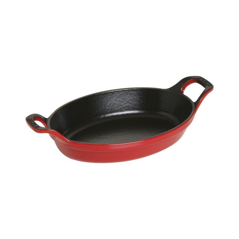 Cocotte Ovale 30 x 18 cm Rouge en Fonte