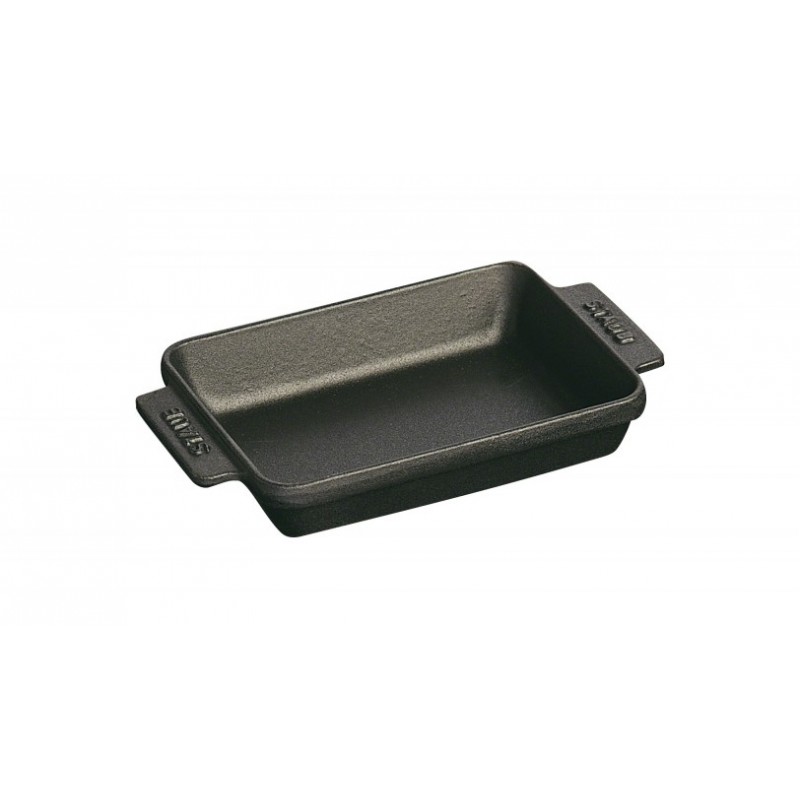 Mini Oval Baking Dish 15 cm Black in Cast Iron