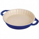 Dark Blue Round Cake Tin 30 cm in Ceramic