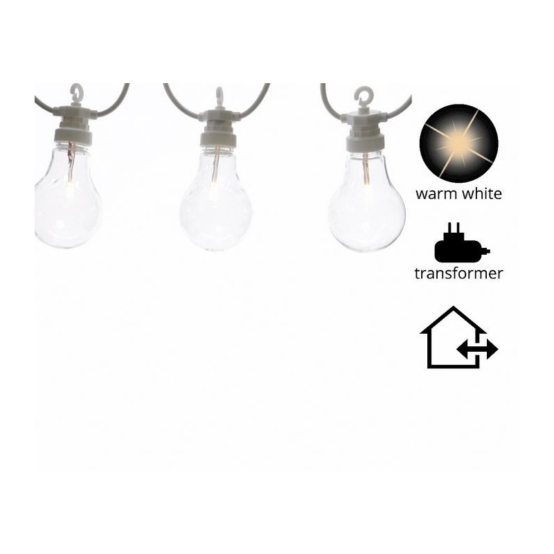 Guirlande d'ampoules Led d'extérieur. Kits d'extension