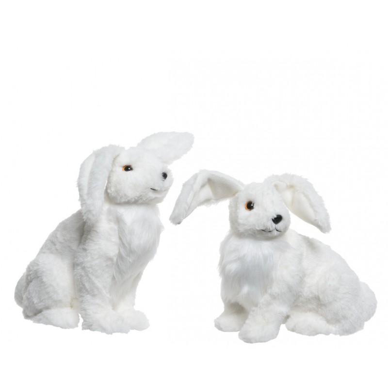 Lapin Blanc 30cm. Pièce unique