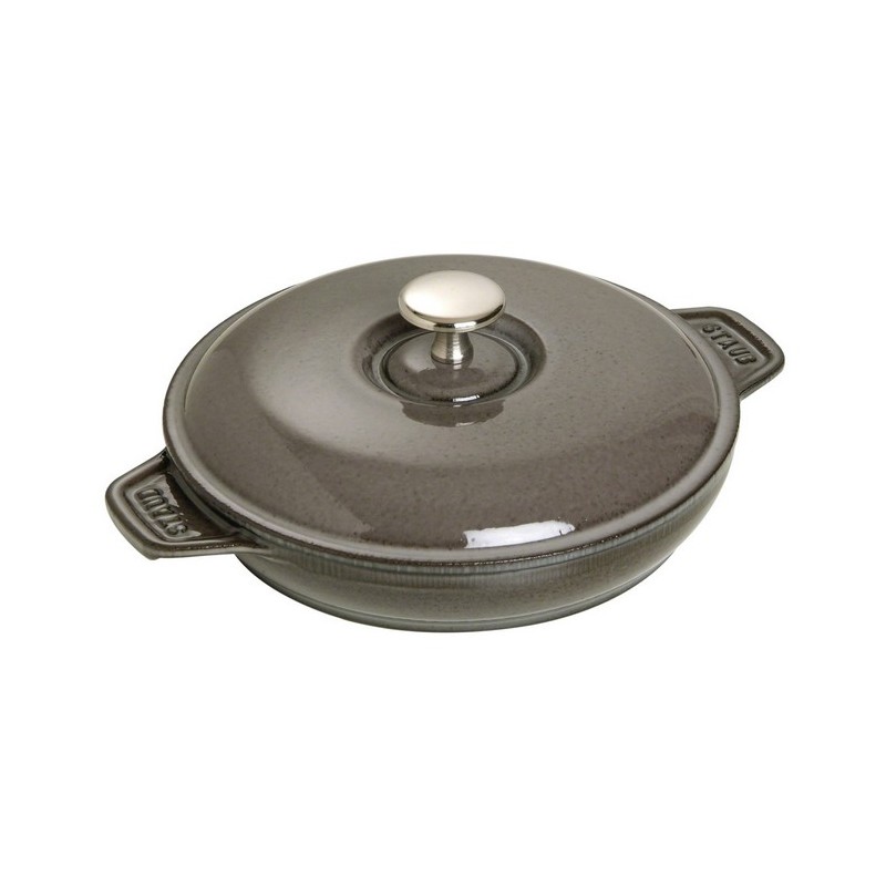 Casserole Fonte Gris Graphite avec Couvercle 20 cm