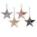 Stars to hang in metal dim 10x10x3 cm Single Piece