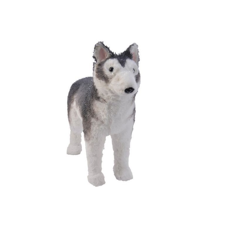 Husky gris dim 15x54x38 cm Pièce unique