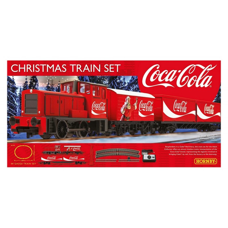 Ensemble de train de Noël Coca Cola à l'échelle 1:76