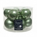 Glass Christmas Baubles Diam 6 cm Set of 10