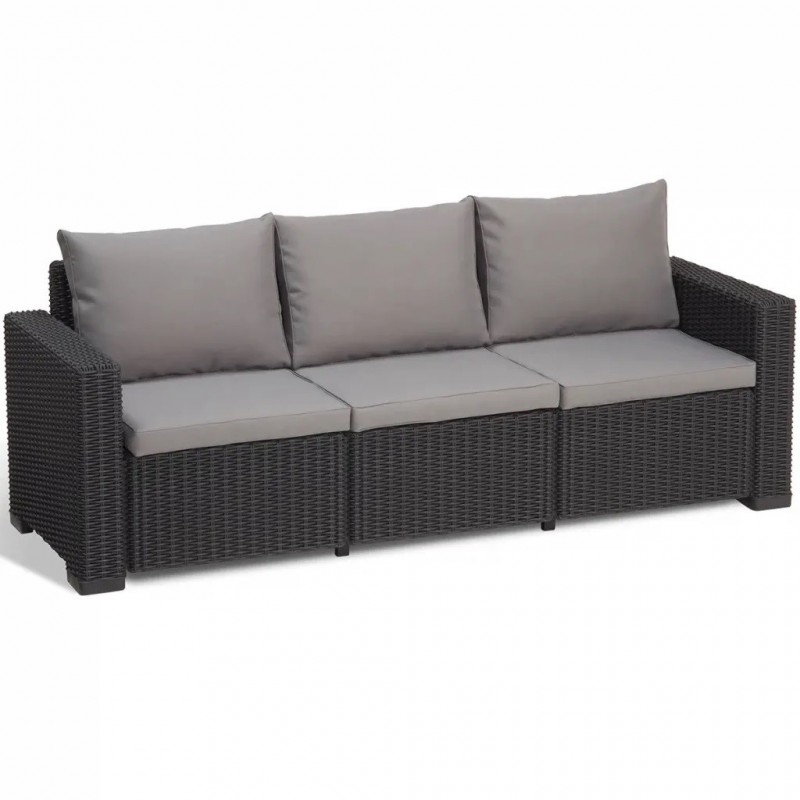 Keter 3 Seater Sofa CALIFORNIA Graphite