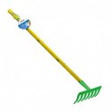 Stocker Rake 78 cm 7 teeth green color KIDS GARDEN