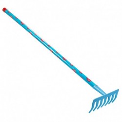 Stocker Rake 78 cm 7 teeth blue color KIDS GARDEN