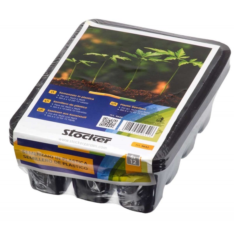 Stocker Ensemble de lit de semence en plastique 6 x 12 pots ric. pour l'article 9622 9623