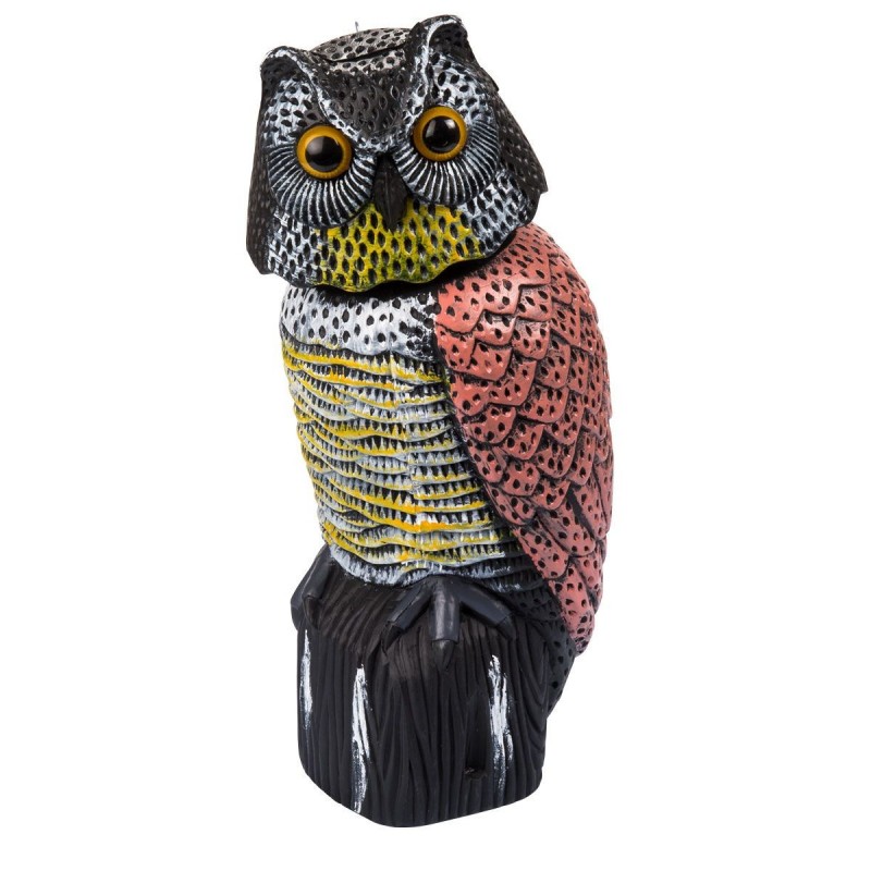 Stocker Hibou épouvantail 16 x 17 x h37,5 cm