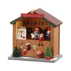 Christmas World Booth B/O (3V) con Scatola Cod. 04734