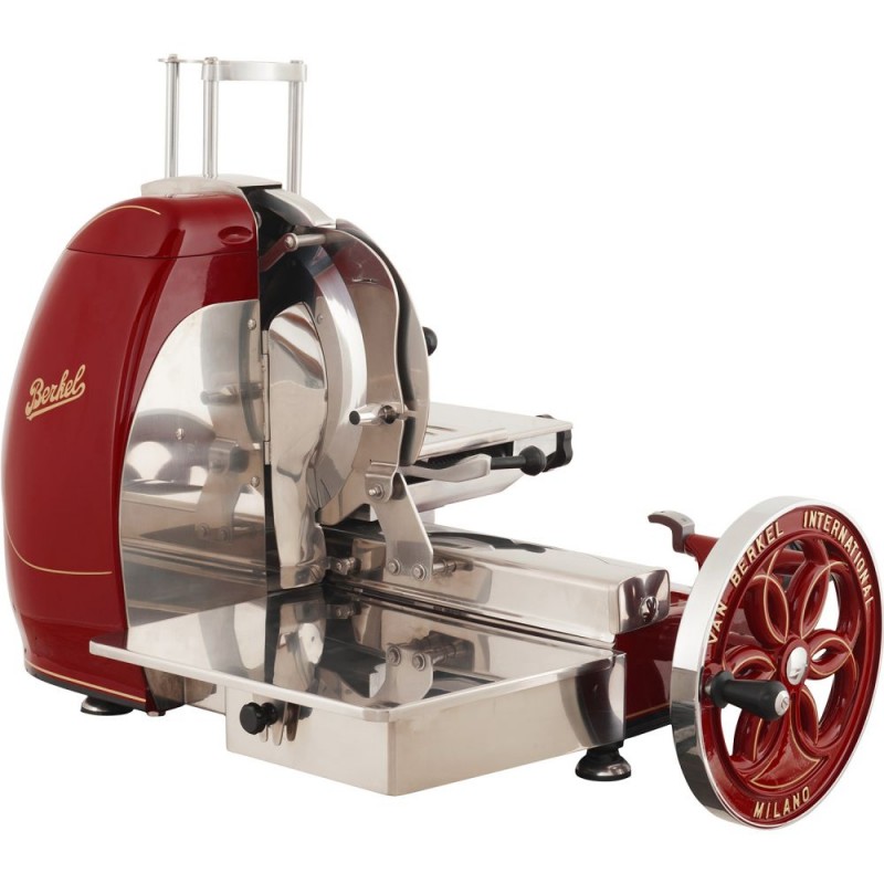 Berkel Slicer Volano Fiorito B116 color Red Berkel - Gold Decorations