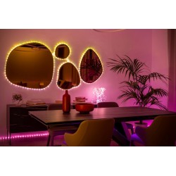 Twinkly DOTS Striscia 3 m 60 Led RGB BT + WiFi Cavo Trasparente