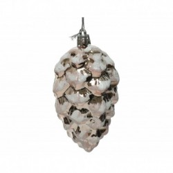 Plastic pine cone 9 cm. Single piece