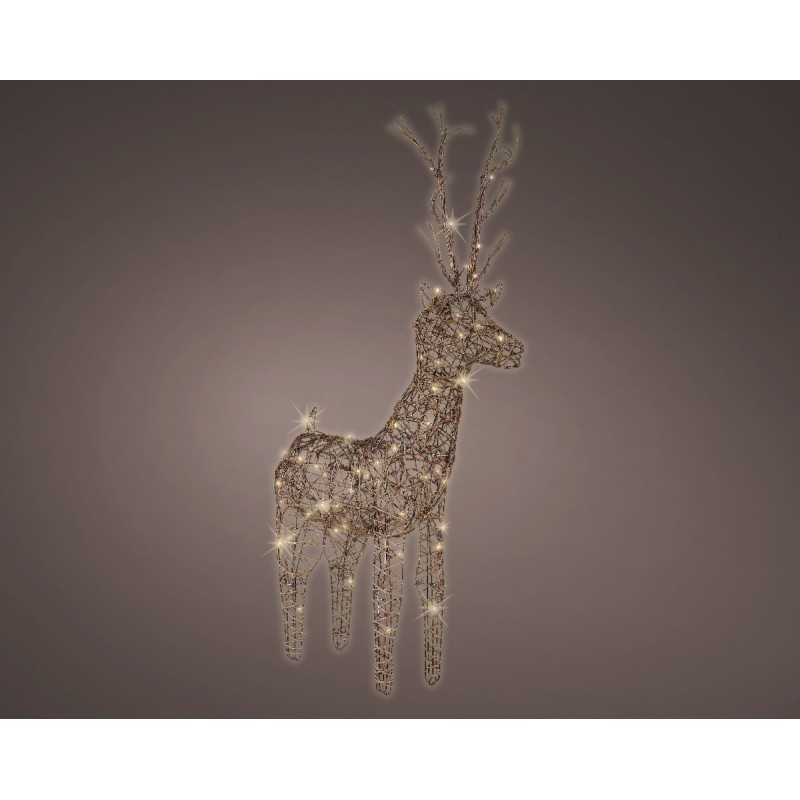 Luminous outdoor reindeer 69 cm 48 Led.