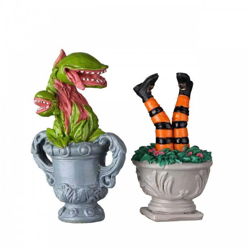 Spooky Planter Urns Set Of 2 Ref. 24946