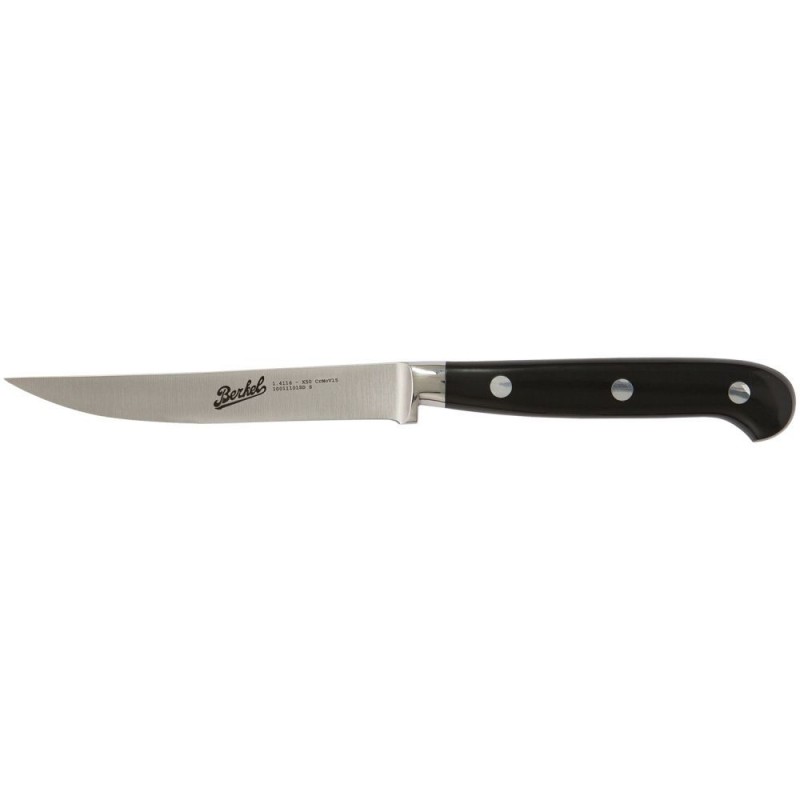 Berkel Adhoc Couteau à steak 11 cm Noir Lame lisse