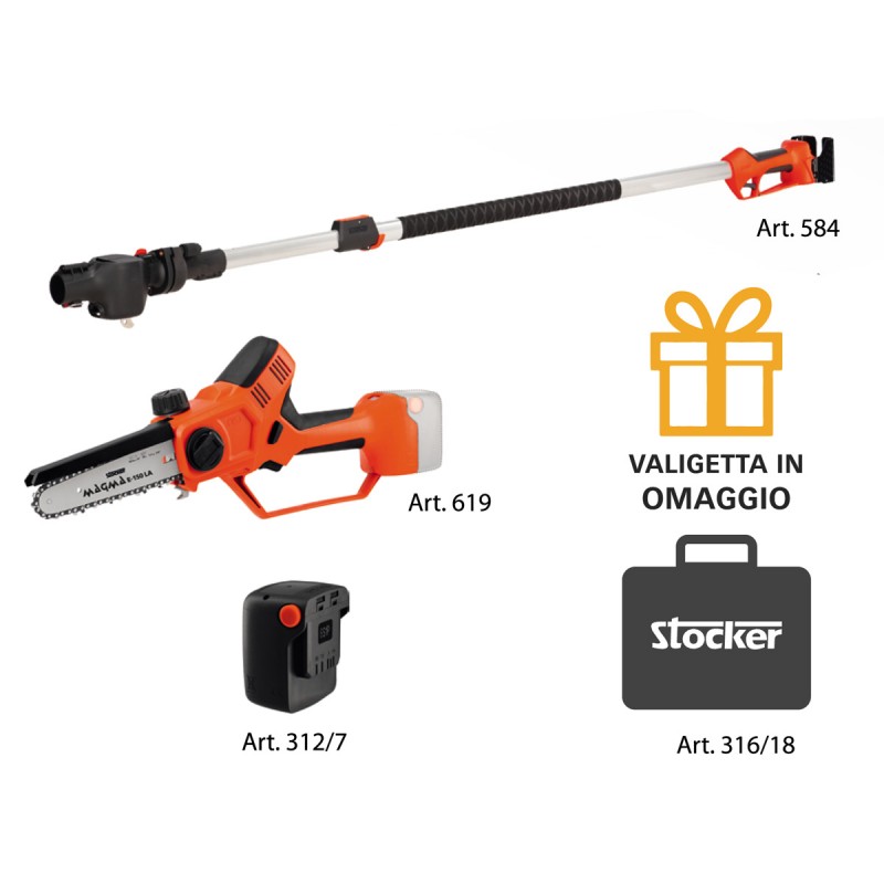 BUNDLE Stocker Kit Power 21 Taille avec tronçonneuse Art.584 + 619 + 312/7 + 316/18