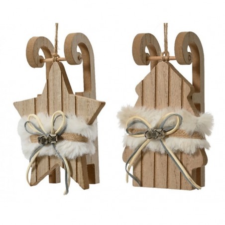 Single Piece Hanging Wooden Sled