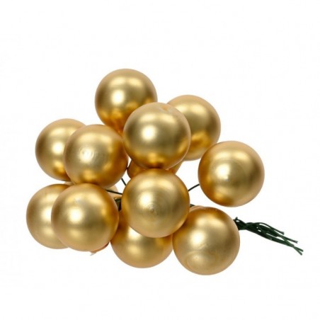 Bunch of Gold Colored Glass Balls