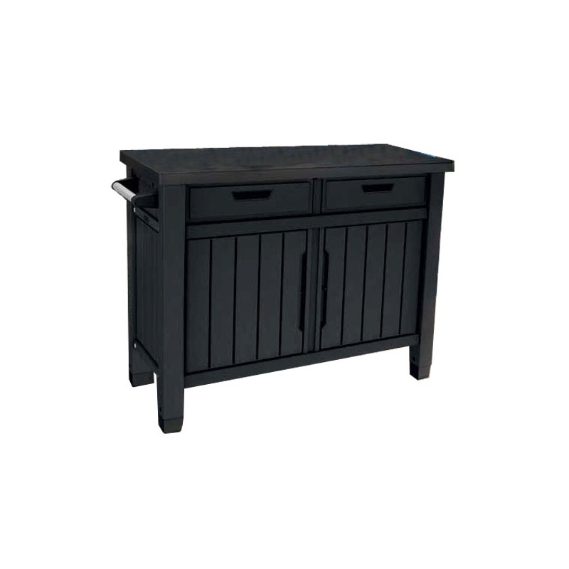 Table basse en résine Keter BBQ UNITY XL Graphite