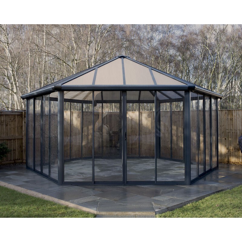 Canopia Garda Tonnelle fermée en aluminium 5,2X6 m