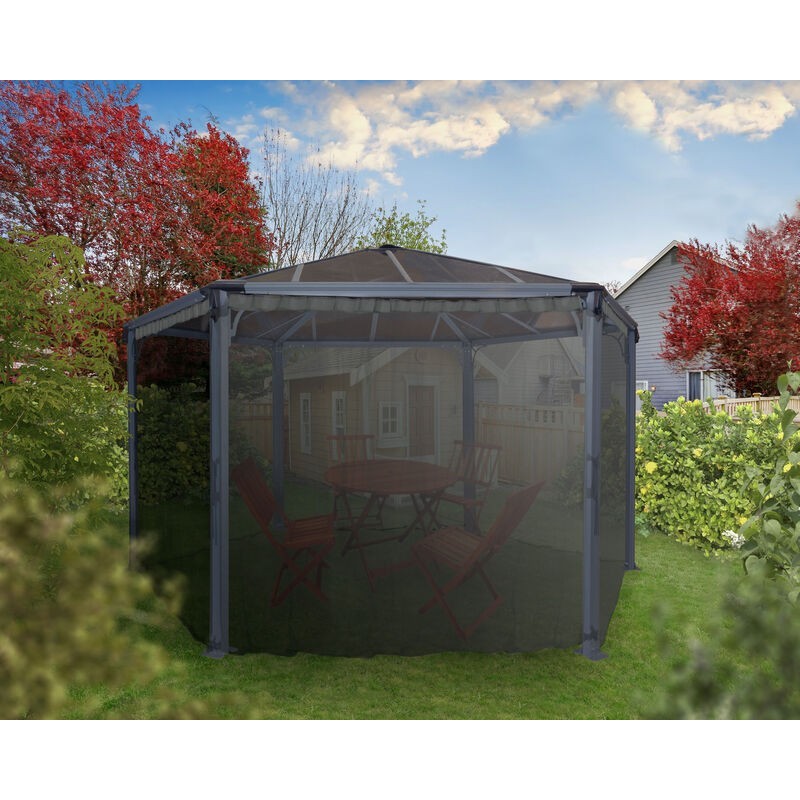 Canopia Hexagonal Mosquito Net for Gazebo Monaco / Rome 2.3X2.2 m