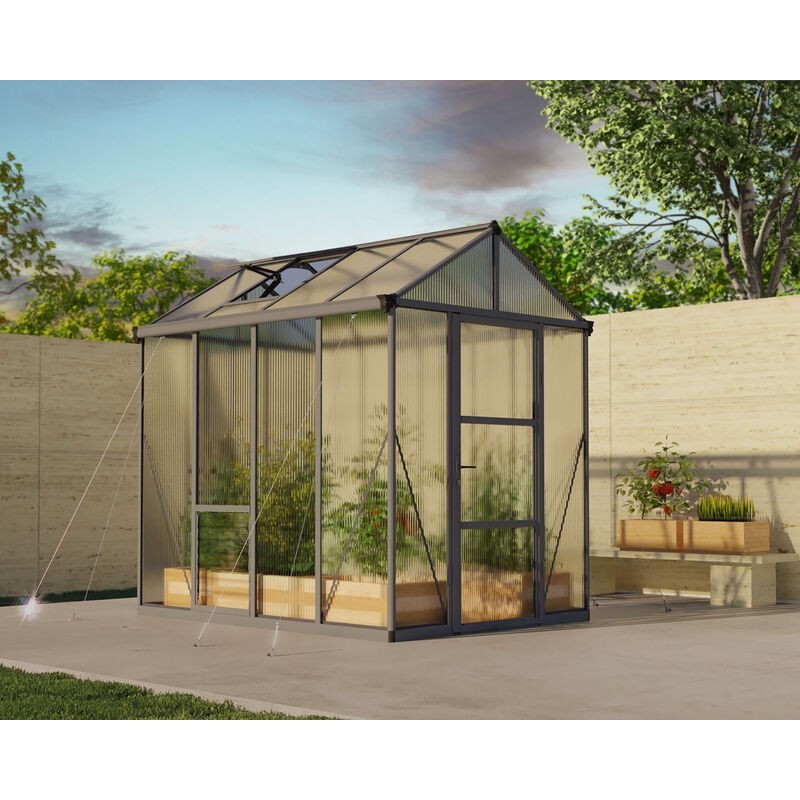 Serre de jardin Canopia Glory en polycarbonate premium 244X195X251 cm