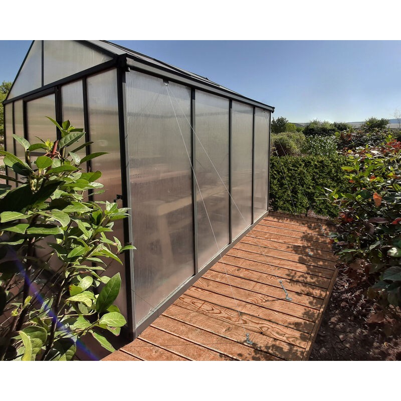 Serre de jardin Canopia Glory en polycarbonate premium 244X195X251 cm