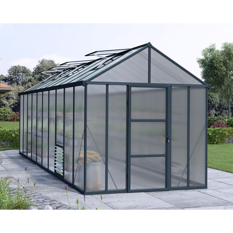 Serre de jardin Canopia Glory en polycarbonate premium 604X253X268 cm