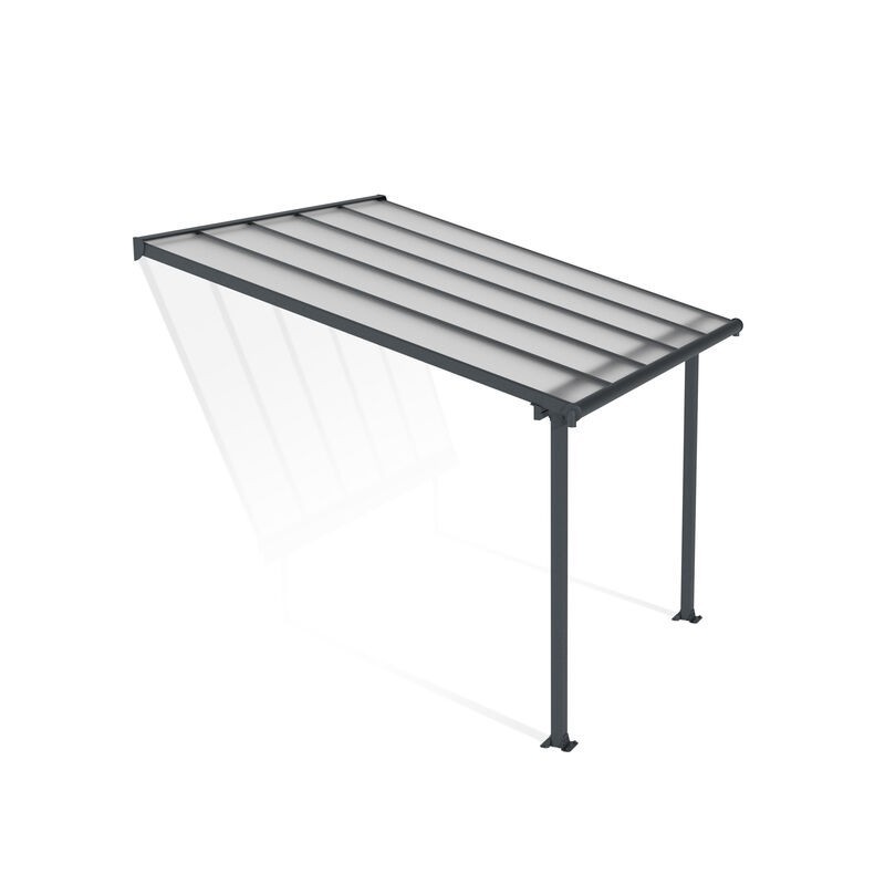 Canopia Pergola Adossée Olympia en Aluminium 3X3 m Gris