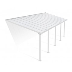 Canopia Olympia Lean-to Pergola in Aluminum 3X8.6 m White