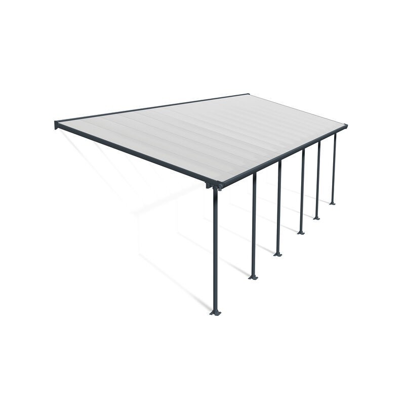 Canopia Pergola Adossée Feria en Aluminium 3X9,2 m Gris