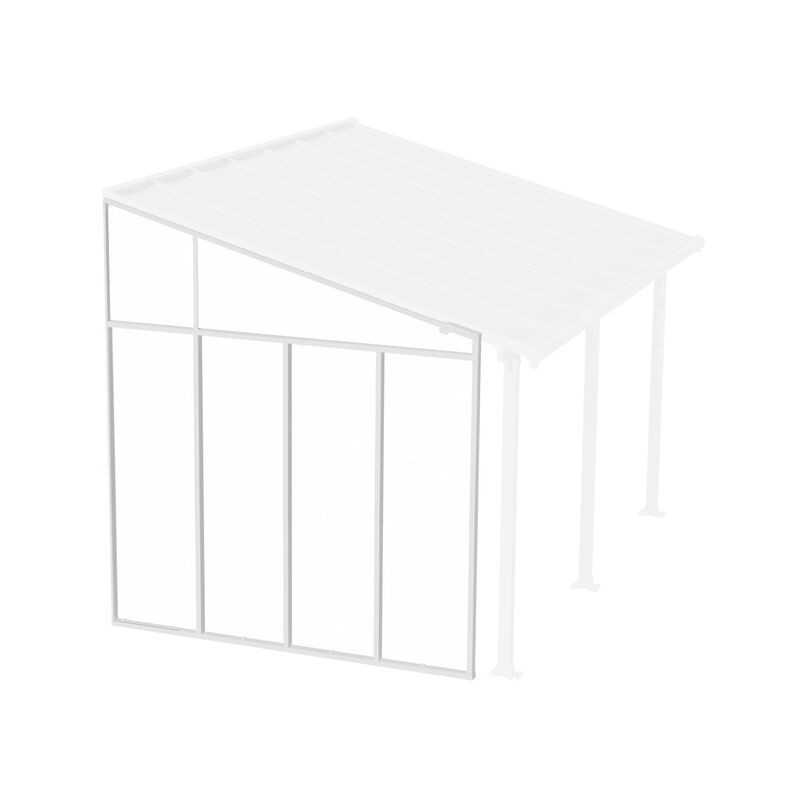 Canopia Pergola à paroi latérale 3 m Blanc