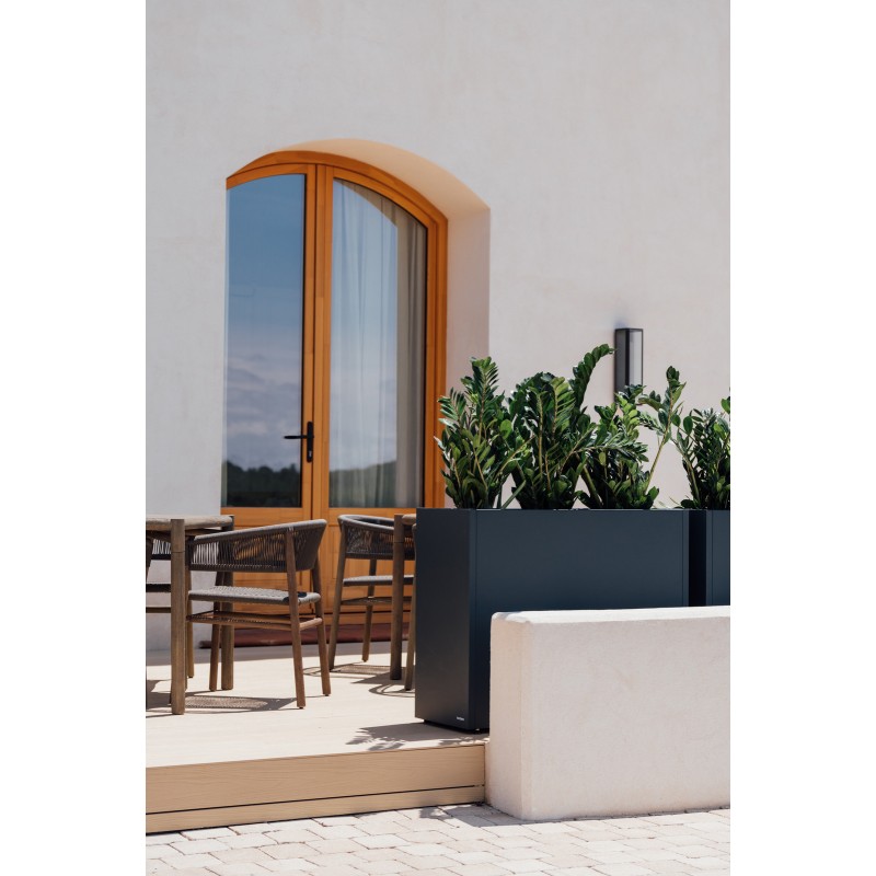 Jardinière haute Herstera PLANTER DIVIDER 40 en métal anthracite 100x40x80 cm