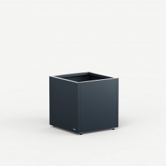 Cubo Herstera PLANTER CUBE 50 planter in Anthracite metal 50x50x50 cm