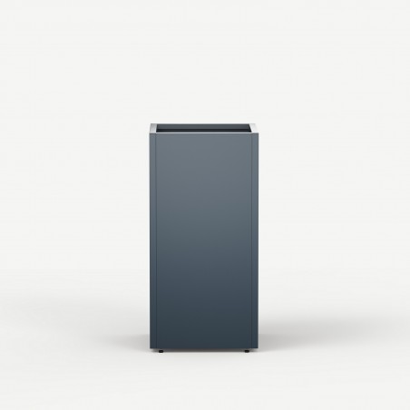 High Herstera PLANTER COLUMN planter in Anthracite metal 50x50x100 cm